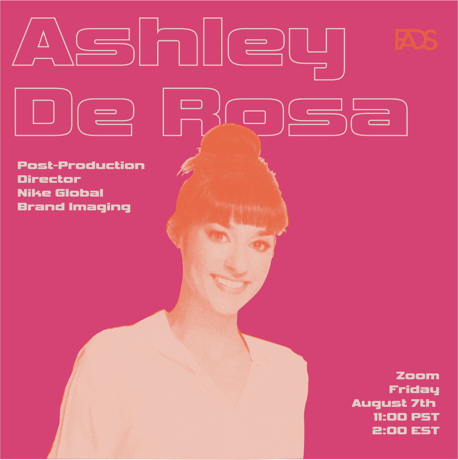 Ashley De Rosa F4 Poster that links to the Interviews