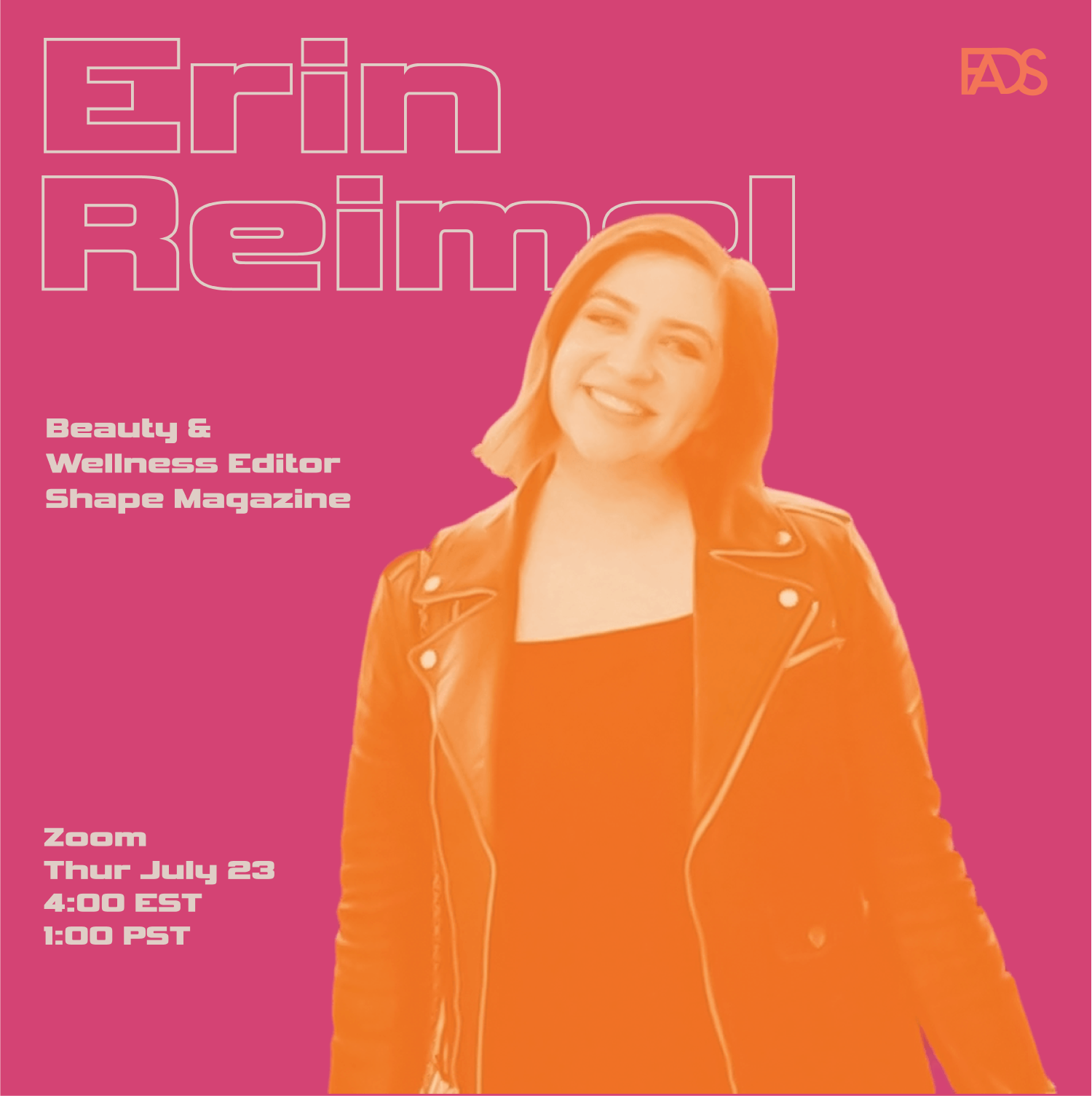 Erin Reimel F4 Poster that links to the Interviews